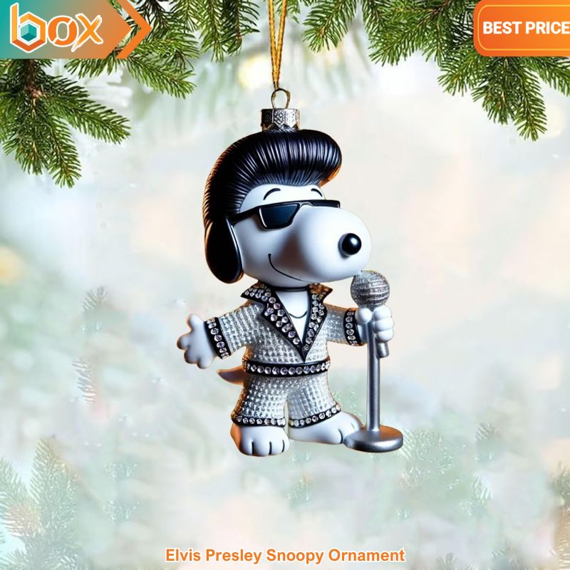 TOP Elvis Presley Snoopy Ornament