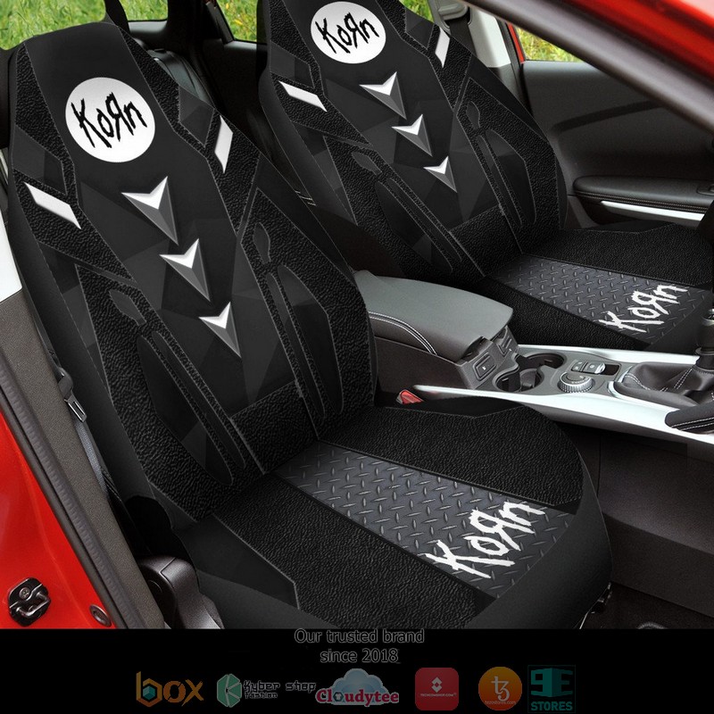 KORN Silver Black Car Seat Covers