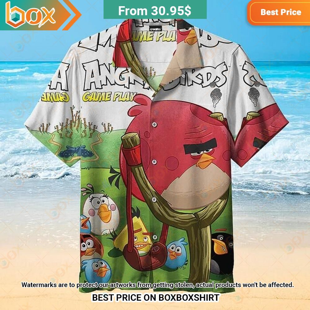 Angry Birds Hawaiian Shirt Lovely smile