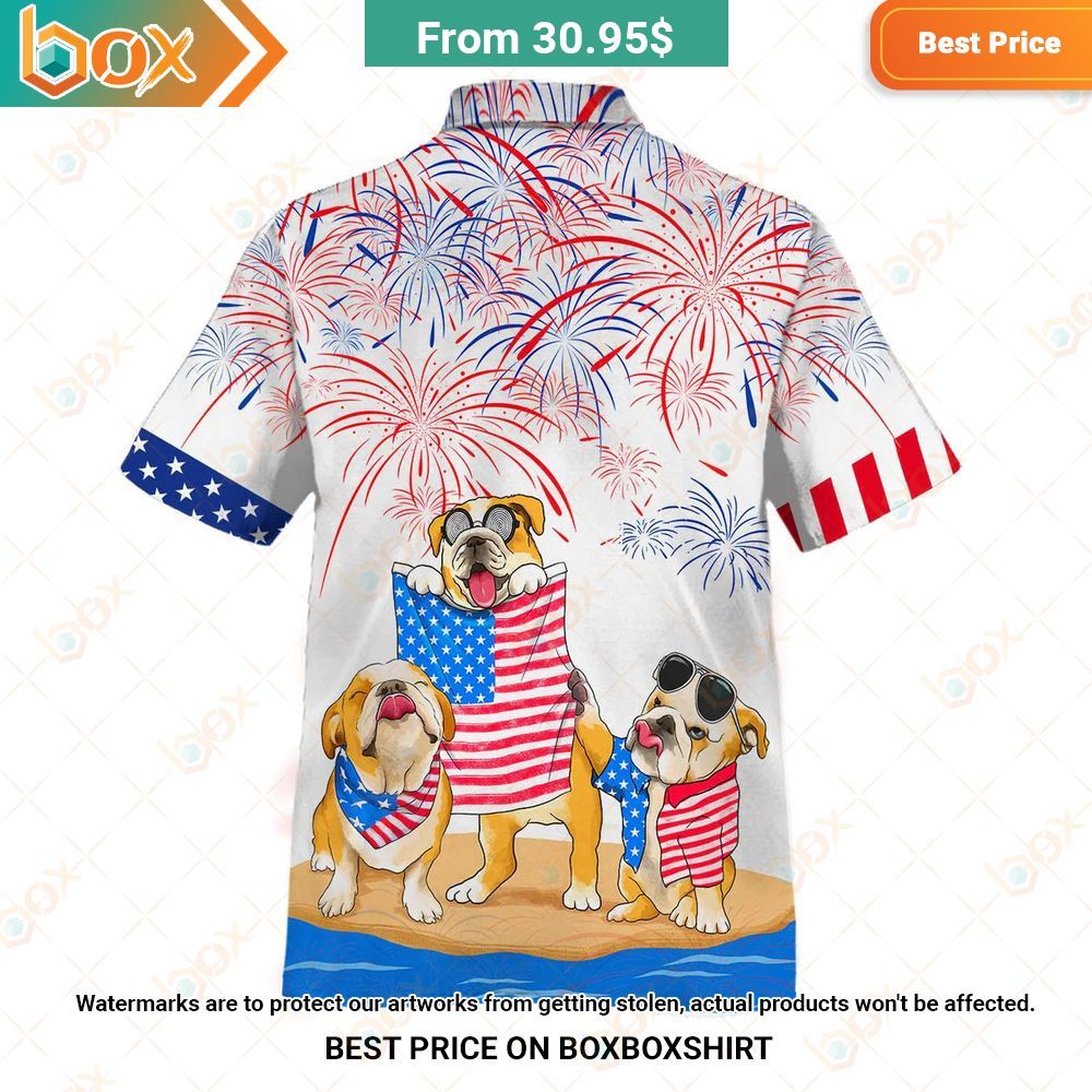Bulldog 4th Of July Flag Hawaiian Shirt My friends!