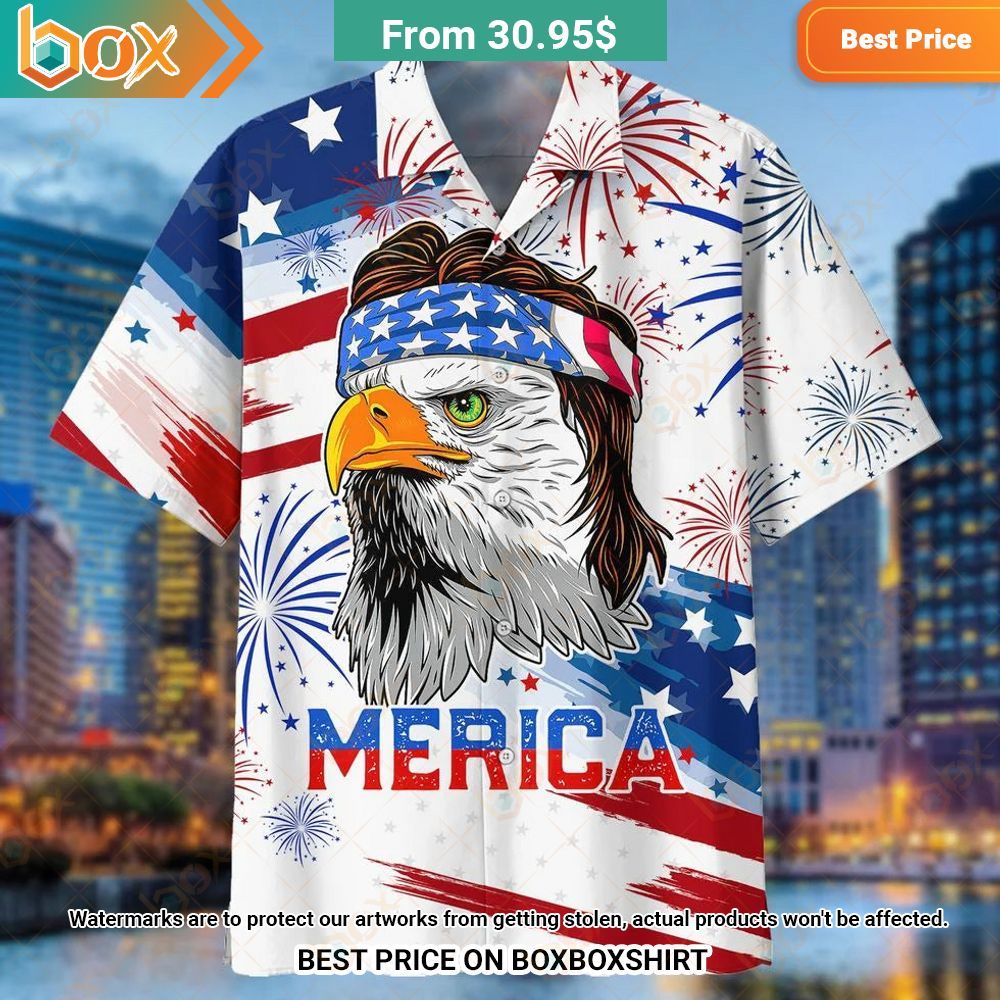 Eagle Merica Patriotic Hawaiian Shirt Oh my God you have put on so much!