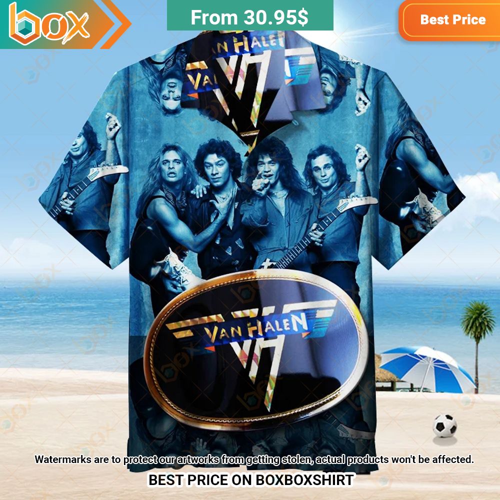 Van Halen Hawaiian Shirt Gang of rockstars