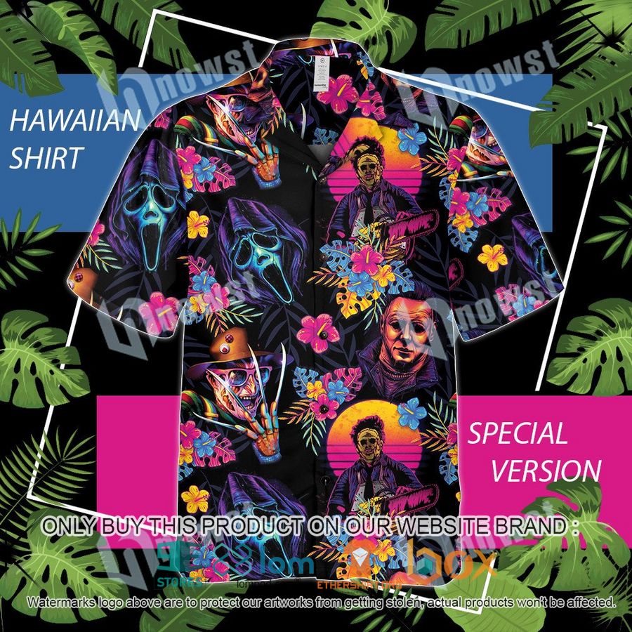 BEST Horror movie Characters Retro Hawaii Shirt - Boxbox Branding ...