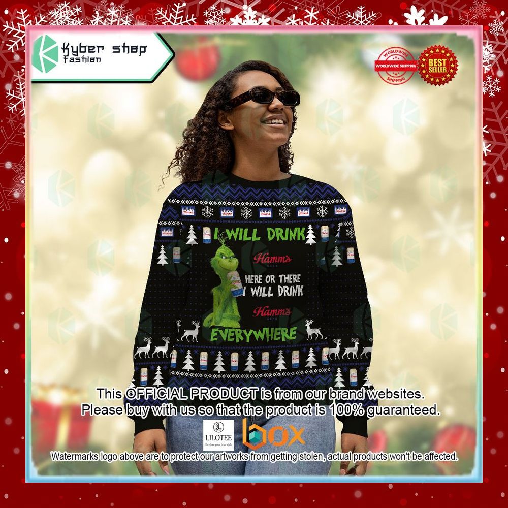 the-grinch-i-will-drink-hamms-here-or-there-sweater-christmas-4-332