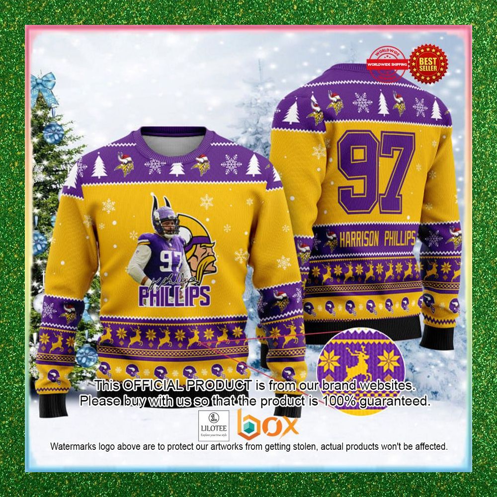 minnesota-vikings-harrison-phillips-97-christmas-sweater-1-925