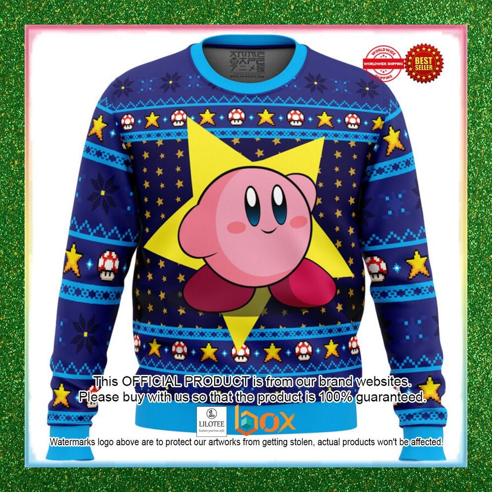 the-pink-hero-kirbys-dream-land-christmas-sweater-1-146