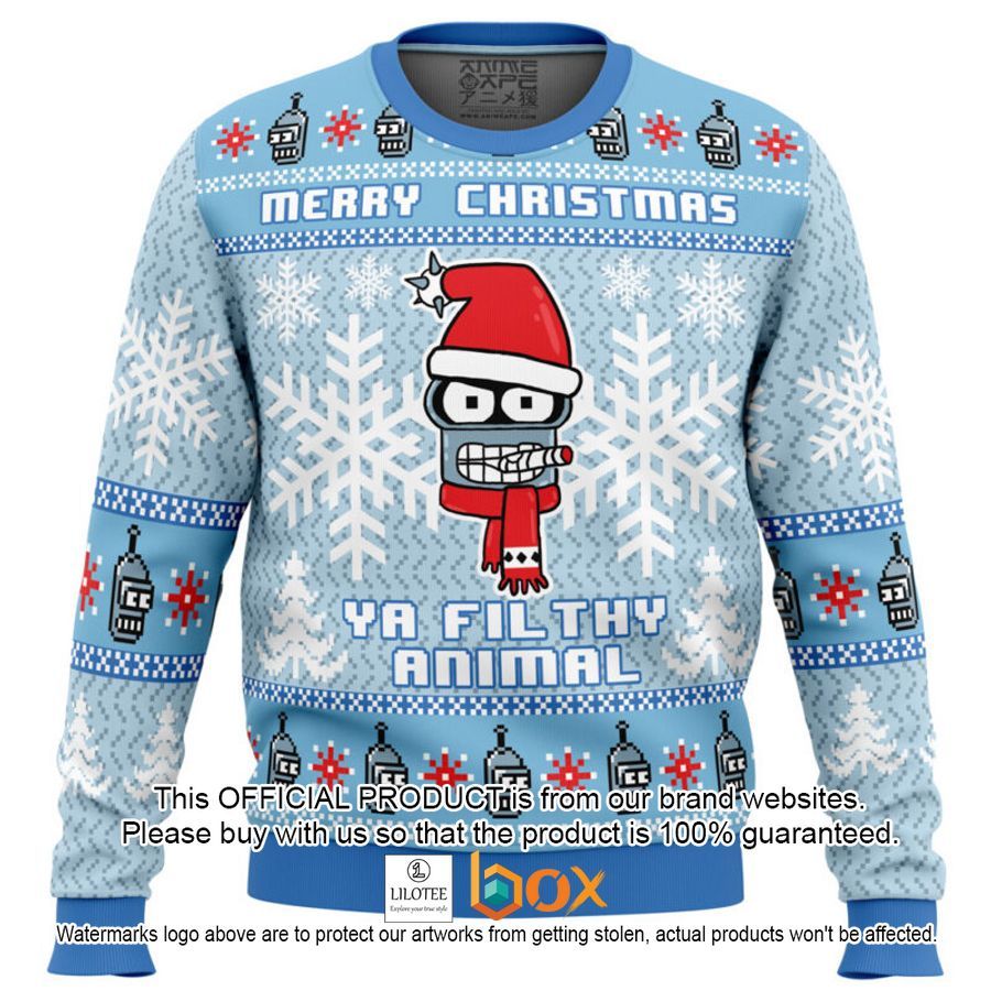 merry-christmas-ya-filthy-animal-futurama-sweater-christmas-1-13