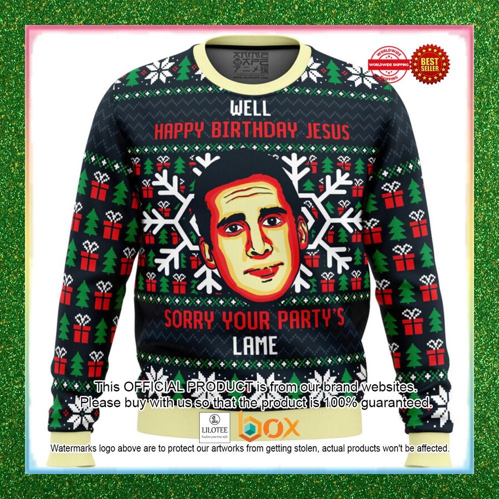 happy-birthday-jesus-sorry-your-partys-lame-the-office-christmas-sweater-1-482