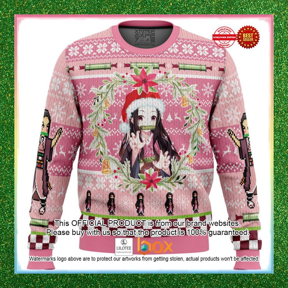 christmas-wreath-nezuko-kamado-demon-slayer-sweater-1-802
