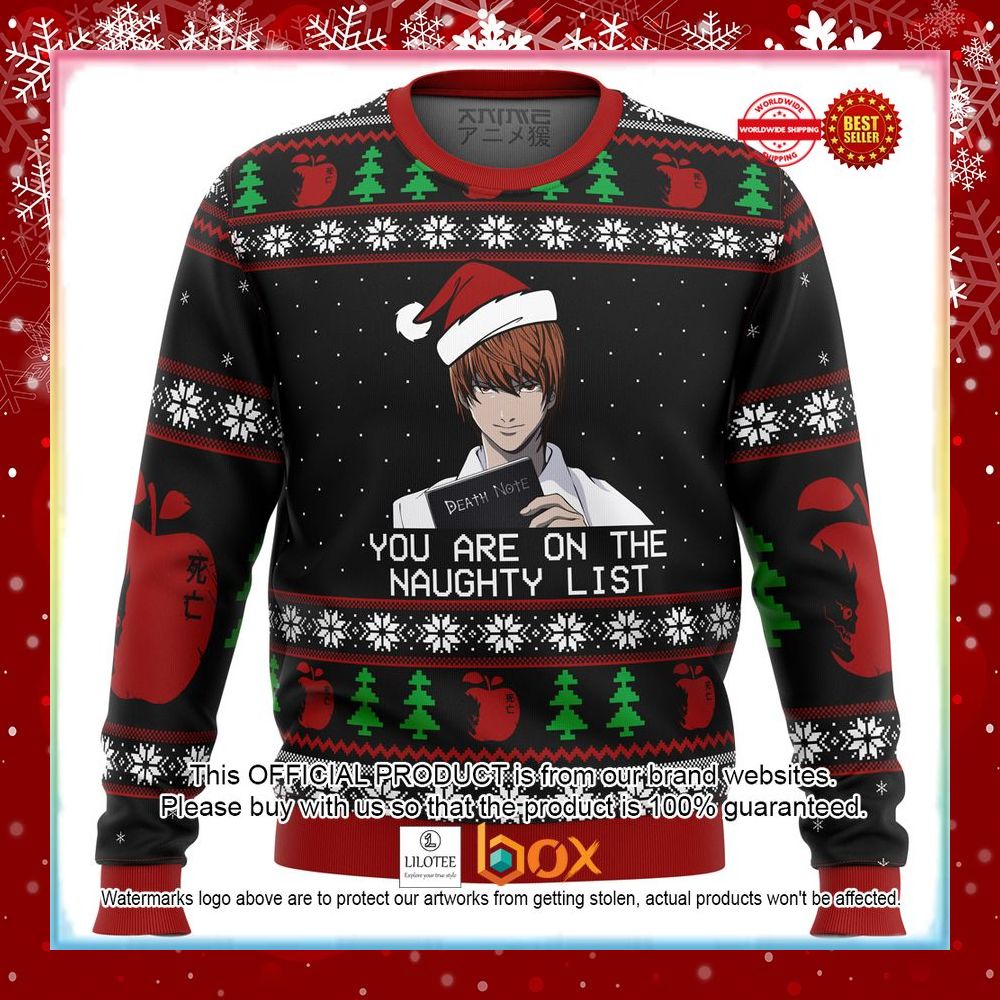 yagami-raito-death-note-you-are-on-the-naughty-list-sweater-1-90