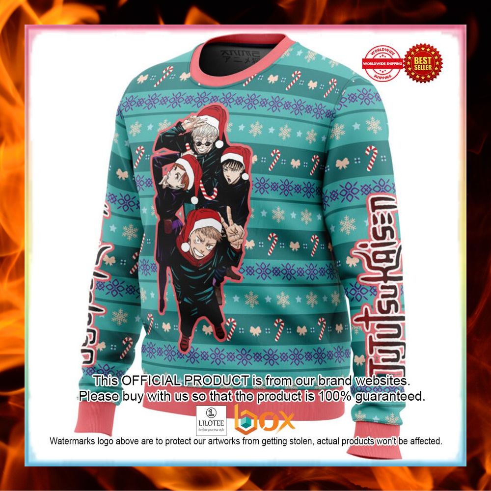 happy-dub-cast-jujutsu-kaisen-sweater-christmas-2-650