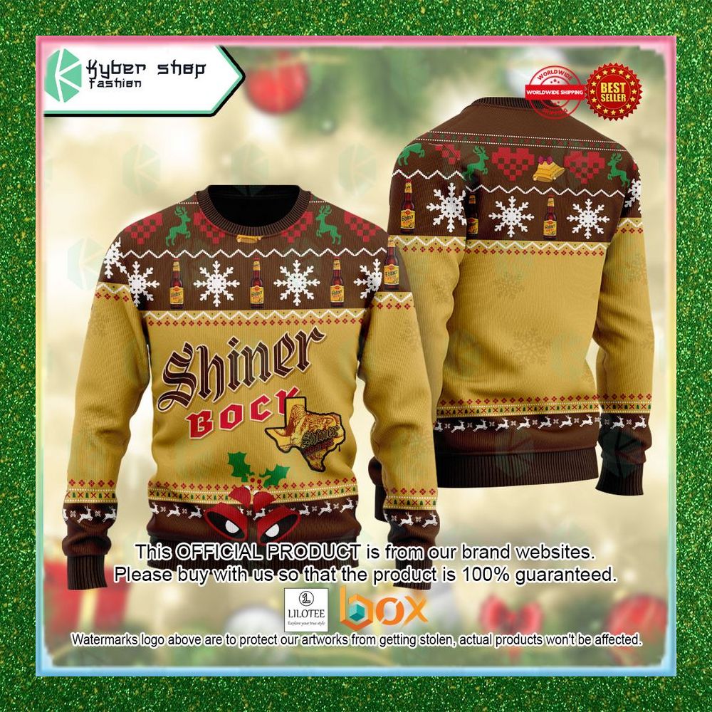 HOT Shiner Bock logo brown Sweater - Boxbox Branding-Luxury t-shirts ...