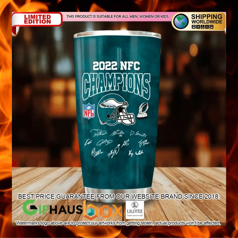 philadelphia-eagles-its-a-philly-things-2022-nfc-champions-signatures-tumbler-2-935
