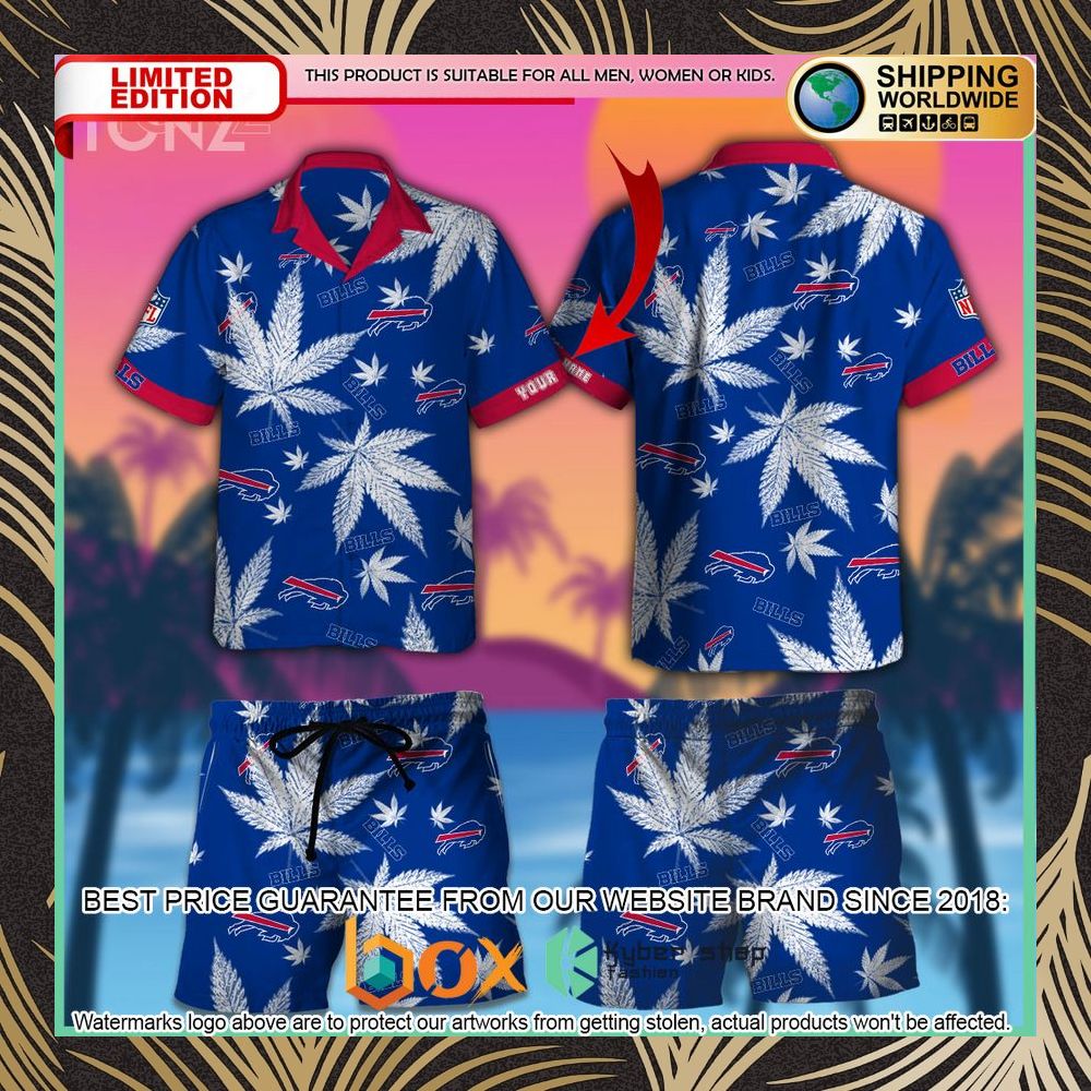 BEST NFL Buffalo Bills Cannabis Leaves Hawaii Shirt, Short • Kybershop