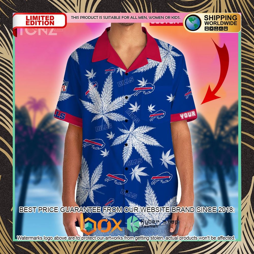 BEST NFL Buffalo Bills Cannabis Leaves Hawaii Shirt, Short • Kybershop