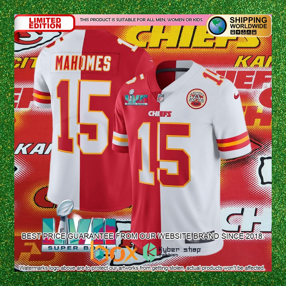 patrick-mahomes-15-super-bowl-lvii-kansas-city-chiefs-red-white-split-football-jersey-2-734