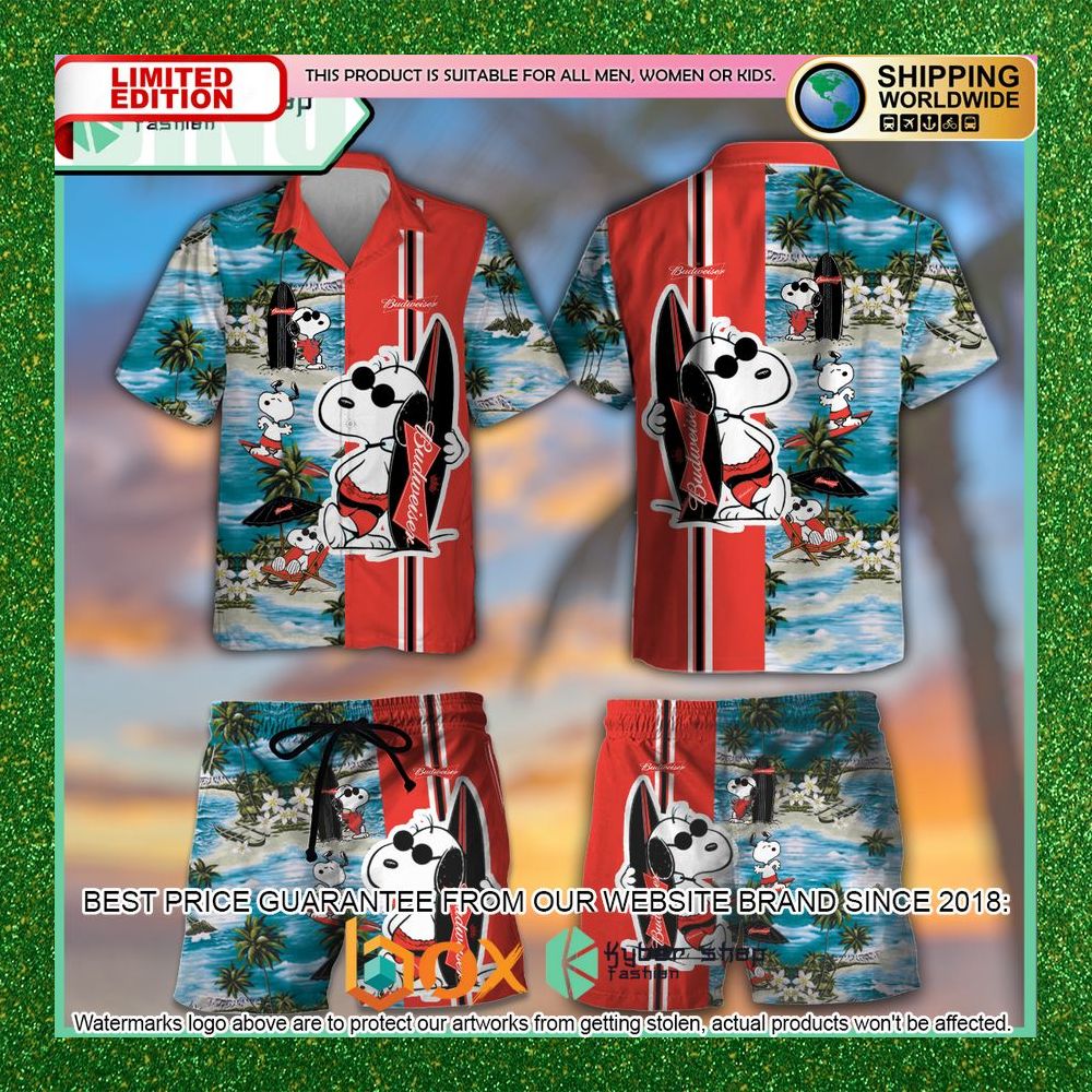 budweiser-snoopy-hawaiian-shirt-and-shorts-1-956