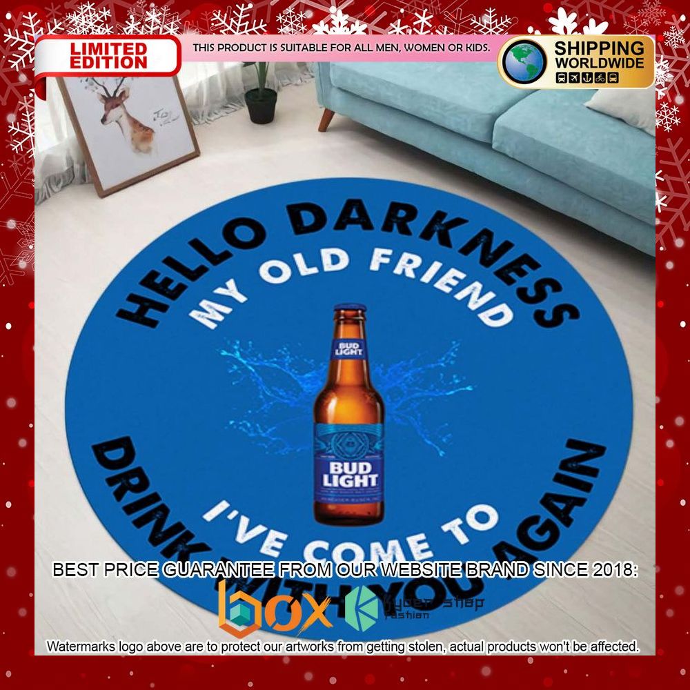 pabst-blue-ribbon-hello-darkness-my-old-friend-round-rug-1-336