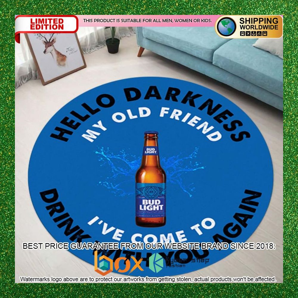 pabst-blue-ribbon-hello-darkness-my-old-friend-round-rug-1-849