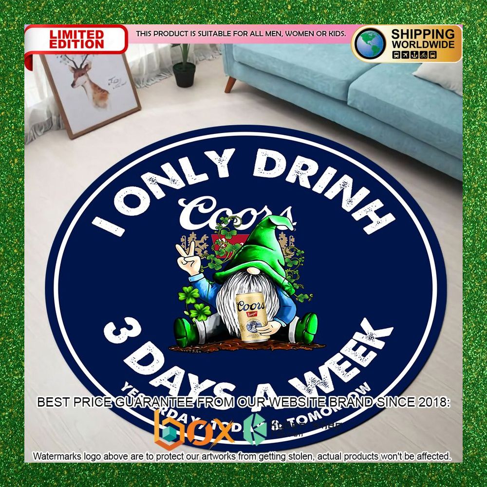 st-patrick-day-gnome-i-only-drink-coors-banquet-round-rug-1-745