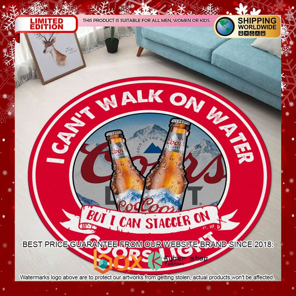 i-cant-walk-on-water-but-i-can-stagger-on-coors-light-round-rug-1-400