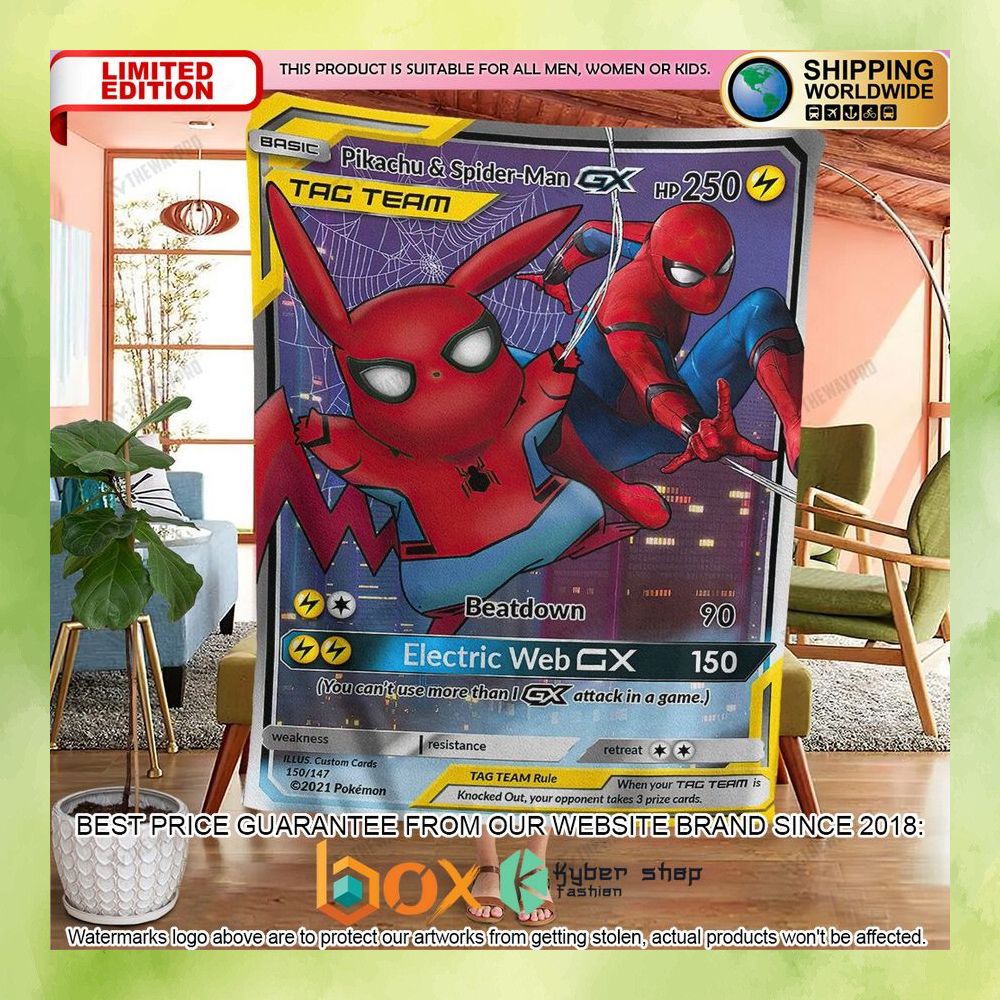 spiderman-pikachu-soft-blanket-2-267