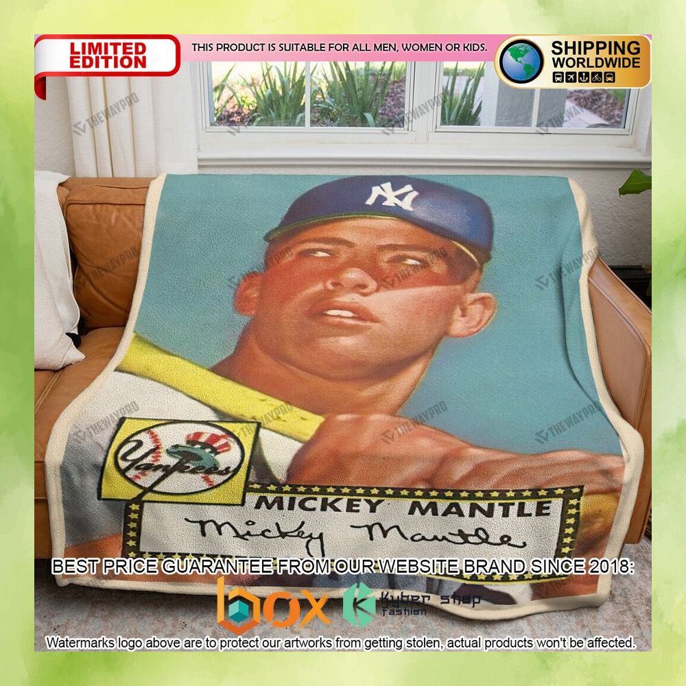 mickey-mantle-new-york-yankees-1952-baseball-card-soft-blanket-1-387