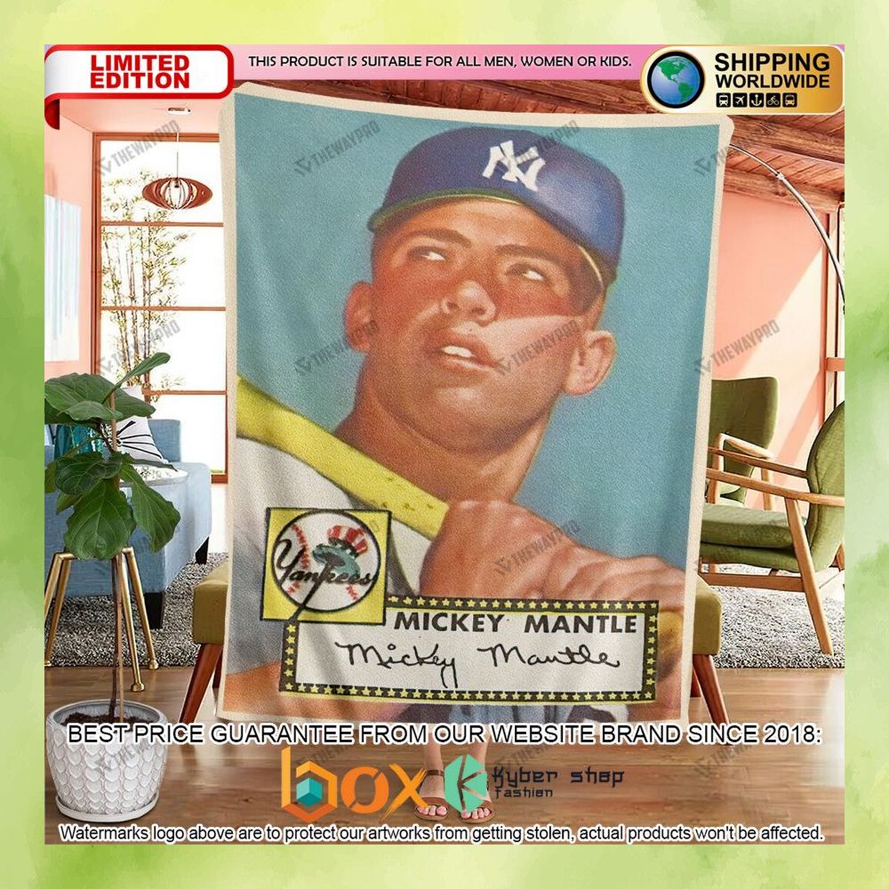 mickey-mantle-new-york-yankees-1952-baseball-card-soft-blanket-2-734