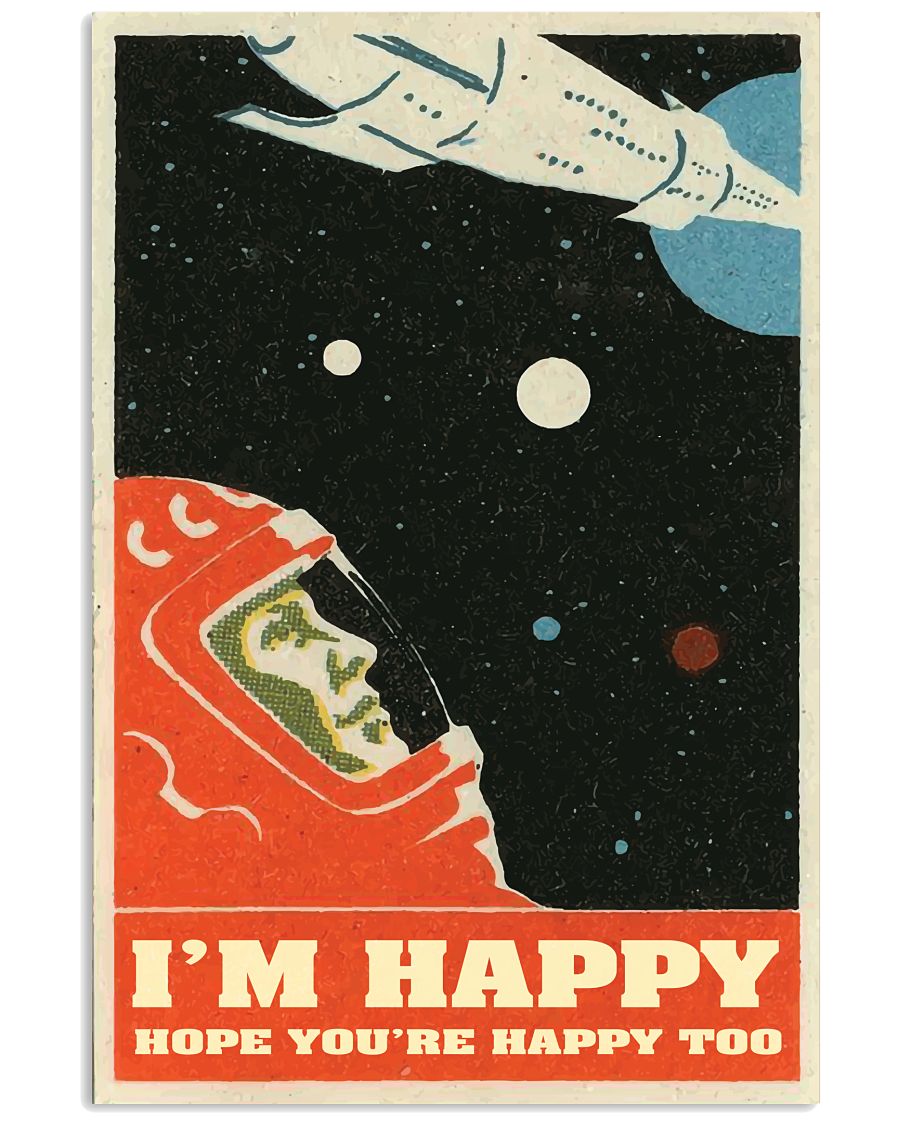 David Bowie I'm happy hope you're happy too poster