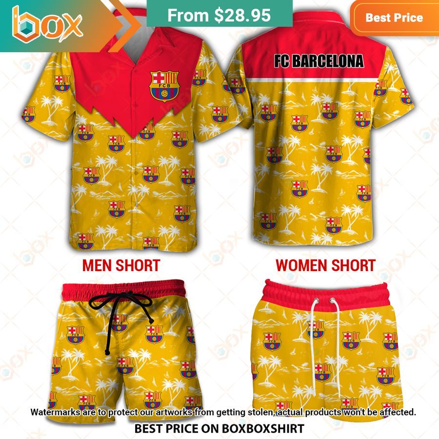 HOT Barcelona Hawaiian Shirt Generous look