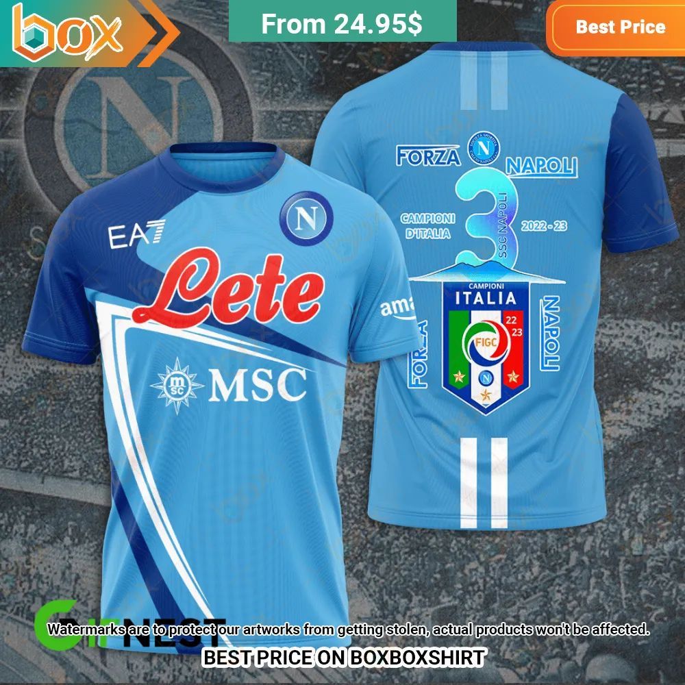 SSC Napoli Campioni d'Italia 2022 2023 3d shirt - Shoptml