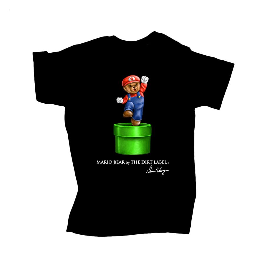 BEST Mario Bear by the Dirt Label Shirt 5