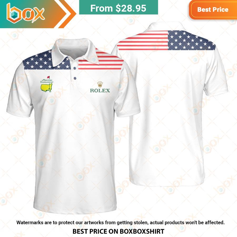 HOT Flag Of The US Rolex Masters Tournament Polo Shirt 8