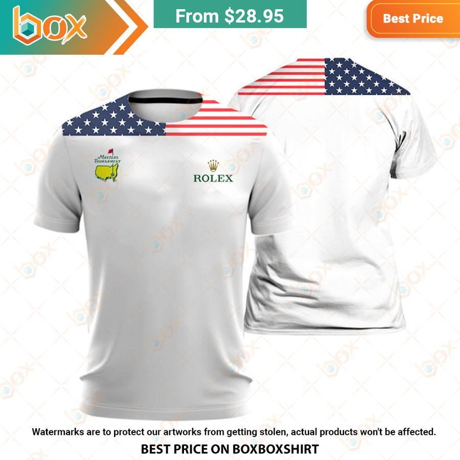 HOT Flag Of The US Rolex Masters Tournament Polo Shirt 3