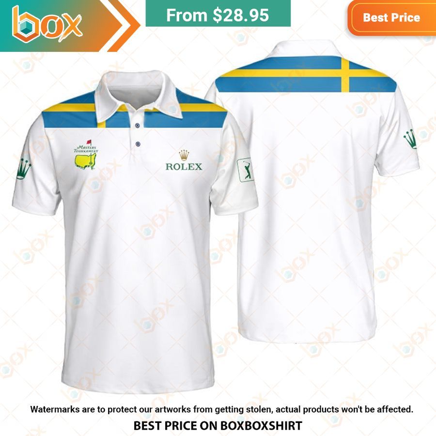 HOT Masters Tournament Flag Of The Sweden Polo Shirt 18