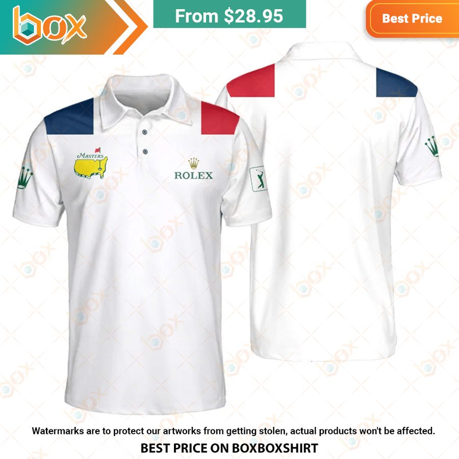 HOT Masters Tournament Flag Of The France Rolex Polo Shirt 7