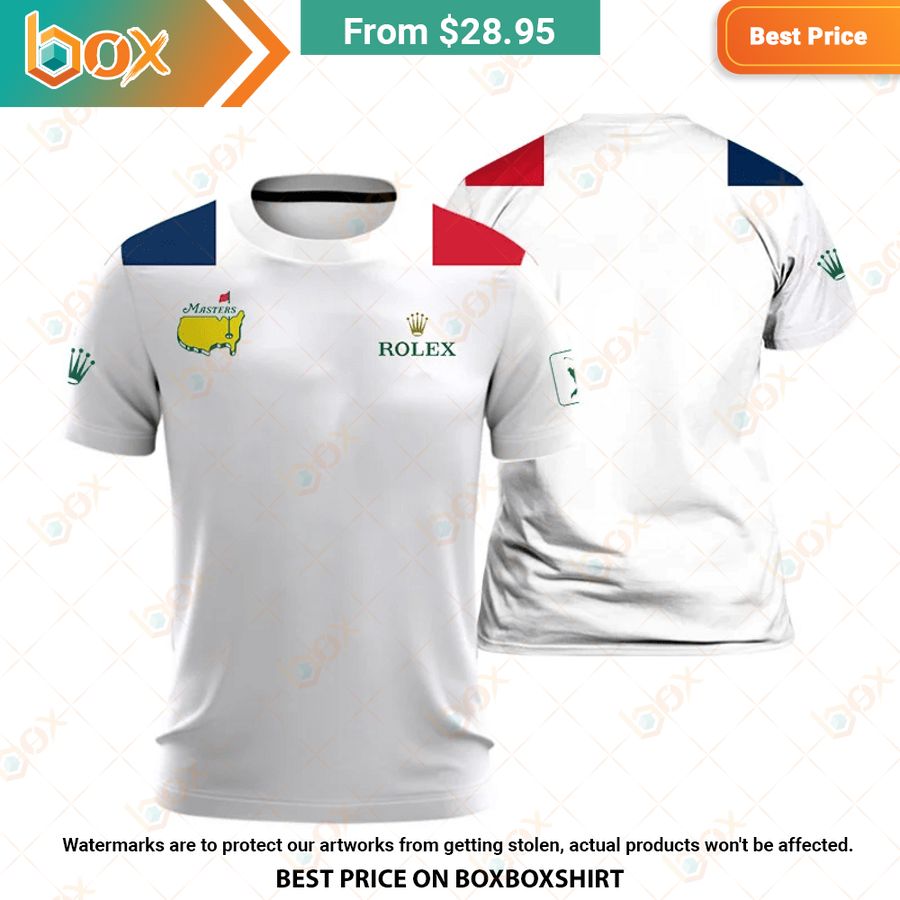 HOT Masters Tournament Flag Of The France Rolex Polo Shirt 11