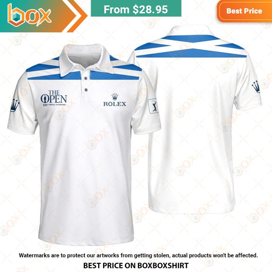 HOT The Open Flag Of The Scotland Rolex Polo Shirt 7