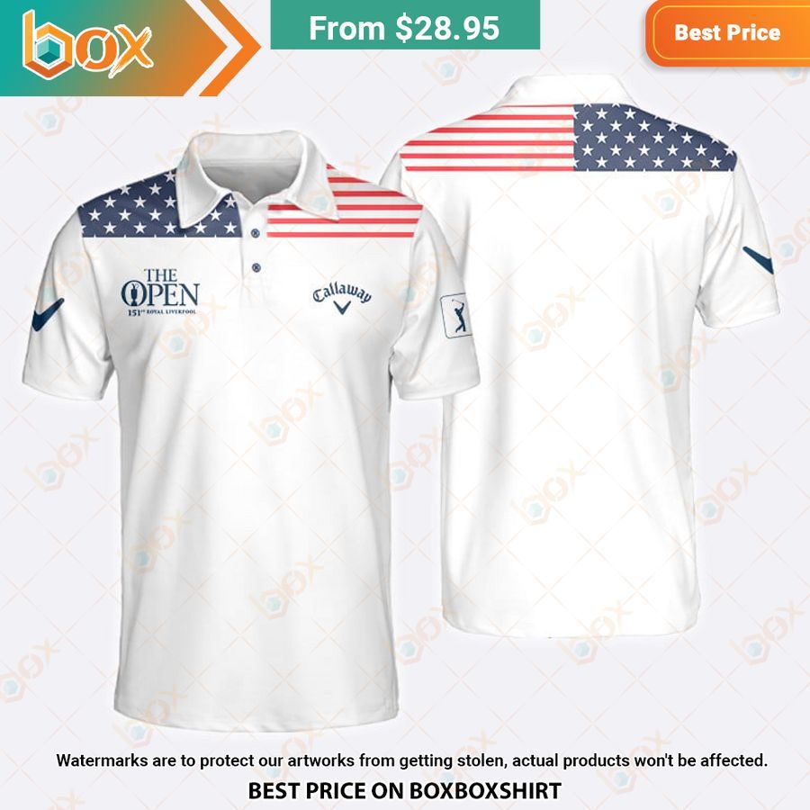 HOT The Open Flag Of The US Polo Shirt 2