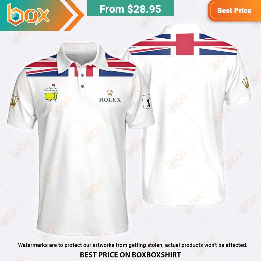 HOT Rolex Masters Tournament Flag Of The UK Polo Shirt 9