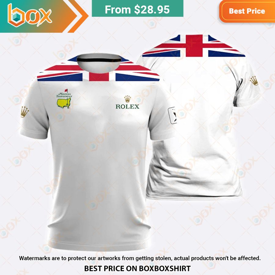 HOT Rolex Masters Tournament Flag Of The UK Polo Shirt 7