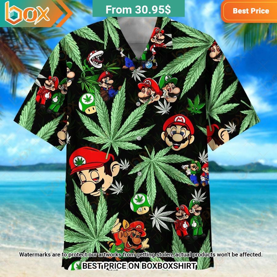 HOT Mario Weed Hawaiian Shirt 7