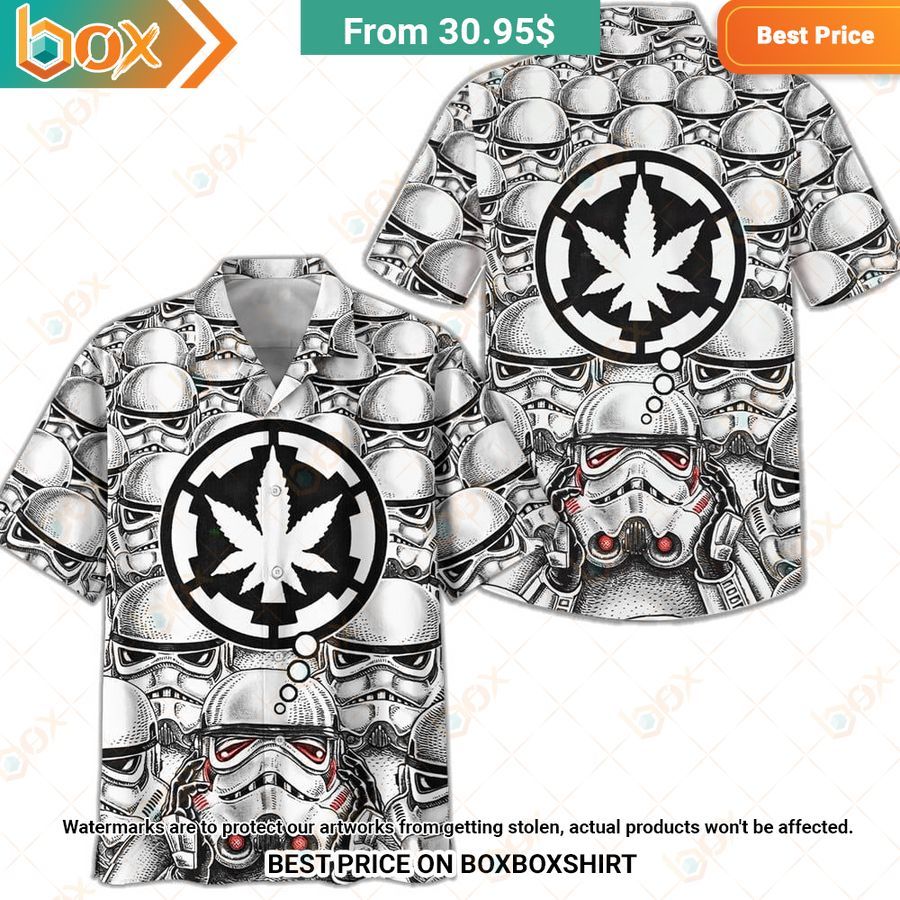 HOT Star Wars Stormtrooper Marijuana Hawaiian Shirt 1
